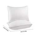 thumbnail image 3 of Qholemyo 2pcs Satin Stripe Pillow Core Hotel Quality Multi Position Supportive Bed Pillows For Home Use Comfortable Sleeping Home Goods, 3 of 5