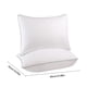 thumbnail image 3 of Rellenos de almohada de satén a rayas | Paquete de 2 núcleos de almohada de poliéster para cama y coche | Tamaño estándar de 43 x 66 cm | Suaves y con buen soporte para dormir en diferentes, 3 of 6