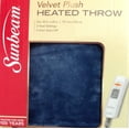 thumbnail image 2 of Sunbeam Heated Throw Lagoon Blue 50"x60" 3 Heat Settings Auto Off On NEW, 2 of 3