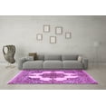 thumbnail image 3 of Ahgly Company Indoor Rectangle Medallion Purple Traditional Area Rugs, 2' x 3', 3 of 4