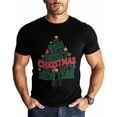 thumbnail image 1 of Camisetas para hombre, Feliz Navidad, cuello redondo, algodón, manga corta, Año Nuevo, 1 of 8