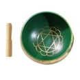 thumbnail image 1 of Cuenco para , cuenco para oración, suministros tibetanos de , Verde Zulema cuenco tibetano, 1 of 5
