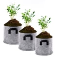 thumbnail image 2 of Bewildely Maceta de cultivo de plantas de patata de tela no tejida, bolsa de invernadero de jardín, maceta de fruta de hierba transpirable, contenedor de Jardín y Patio Negro Bewildely HA011422-01, 2 of 6
