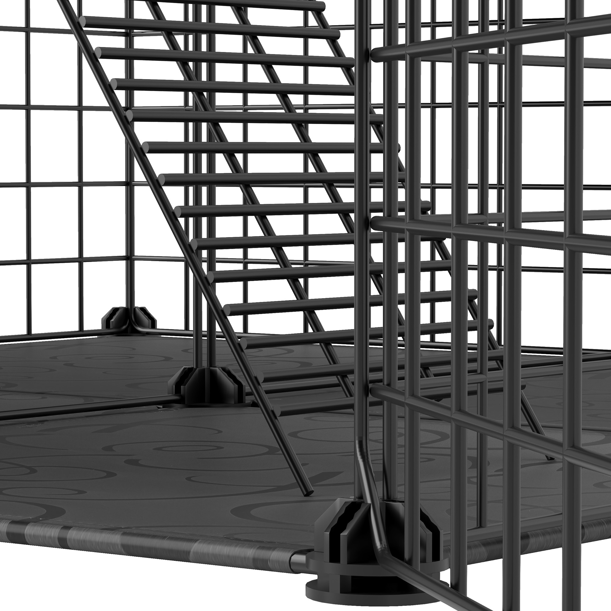 Homnia 2-Tier Cat Catio Enclosure - 28x14x28 Metal Playpen For Cats & Small Pets