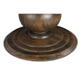 thumbnail image 4 of Taran Designs Lawrence 60" Round Solid Wood Pedestal Dining Table in Dark Brown, 4 of 6