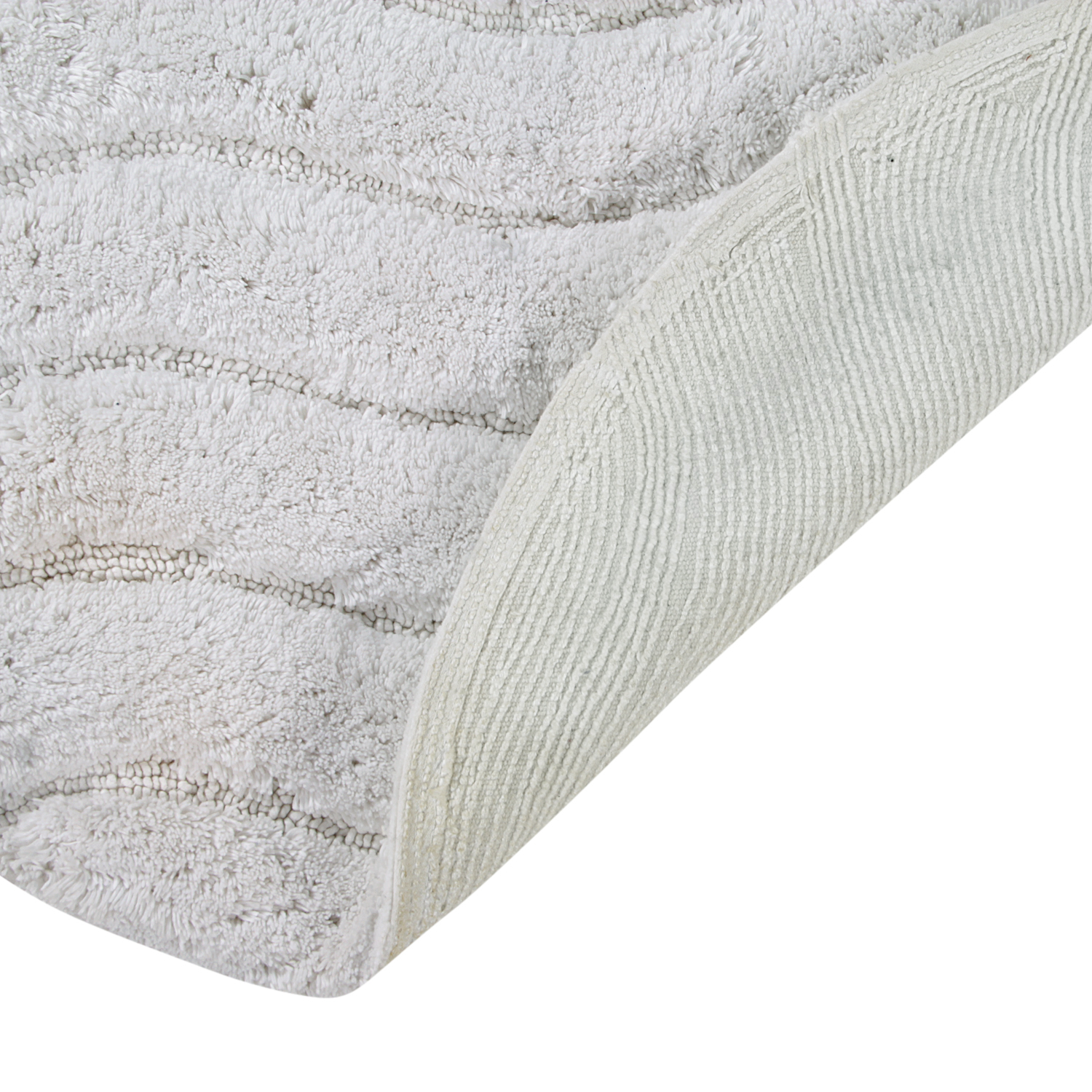 Better Trends Indulgence 100% Cotton White Bath Rug, 20" x 60" - image 5 of 5
