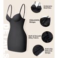 thumbnail image 5 of QRIC Women's Dress Full Slip Shapewear Bodysuit Lingerie Body Shaper with Built-in Bra Tops Smooth Back, 5 of 6