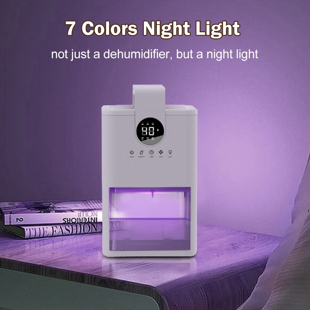 Home Dehumidifiers with Auto Shut Off Timer Quite Sleep Mode Portable Small Dehumidifier for Room Bathroom Bedroom 1000ML