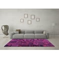 thumbnail image 3 of Ahgly Company Indoor Square Patchwork Purple Transitional Area Rugs, 4' Square, 3 of 4