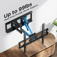 thumbnail image 6 of TV Wall Mount for 26-65 inch TVs, Full Motion TV Mount Bracket with Articulating Swivel Extension Tilting Leveling Max VESA 400x400mm Holds up to 99lbs for LED LCD OLED 4K Flat Curved Screen, 6 of 7