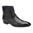 thumbnail image 3 of Belvedere Men's Genuine Ostrich Quill Chelsea Boot Roger Black R55, 3 of 3