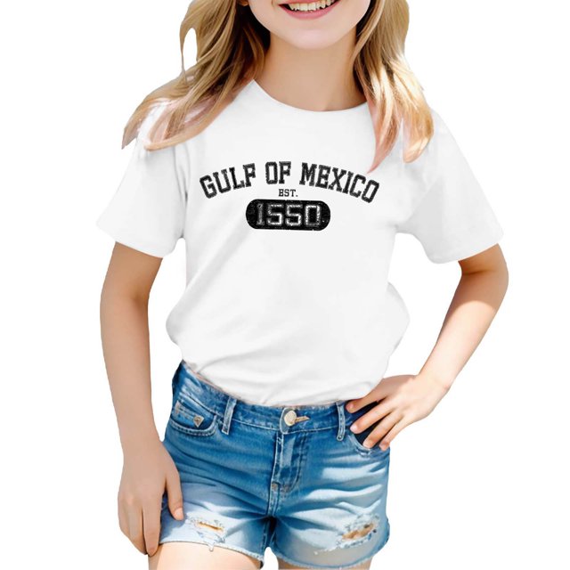 MEZZALL T-Shirt Décontracté à Imprimé pour Enfants, Col Rond, Manches Courtes, Ample, 10-11 Ans