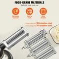 thumbnail image 5 of KFFKFF Pasta Maker Attachment for All Kitchenaid Mixers, Kitchen Aid Stand Mixer Set Accessories with 3 Shafts Including Dough Roller Spaghetti Cutter Fettuccine, 5 of 9