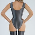 thumbnail image 4 of Women's Thin Transparent Shiny Swimsuit High Fork Clothes High Elastic, 4 of 6