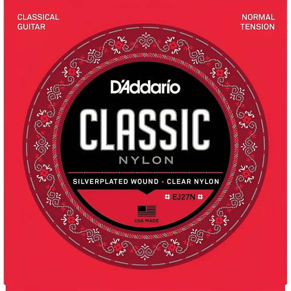 D'Addario EJ27N Student Nylon Classical Guitar Strings, Normal Tension