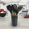 thumbnail image 4 of MegaChef Black 12 Piece Silicone and Wood Cooking Utensils, 4 of 7
