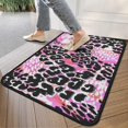 thumbnail image 4 of Pink Leopard Pattern Door Rugs,Washable Non Slip Door Mats Indoor,Decorative Door Mats,Entry Mat Indoor for Entrance,Bedroom,Kitchen,Bathroom,30"x17", 4 of 6