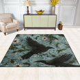 thumbnail image 2 of Yayeee Area Rugs for Living Room 5.2'x4' Non Slip Washable Bedroom Floor Carpet, Mystic Crows Pattern, 2 of 5