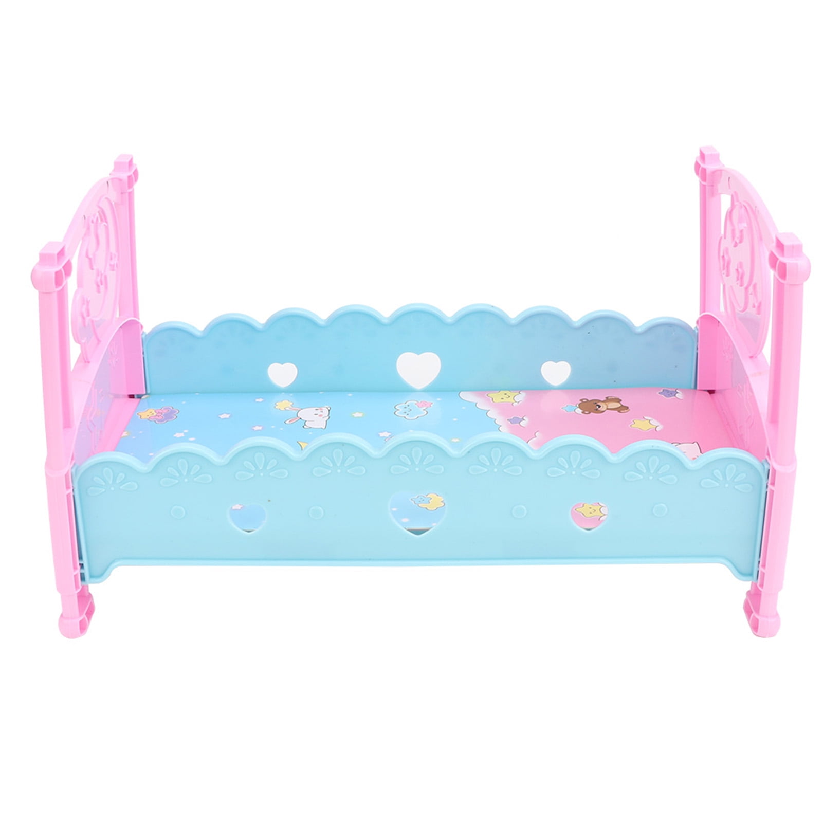Doll Bed Toy Baby Doll Set Mini Lovely Simulation Doll Bed Cribs Furniture Baby Play House Toys Accessories