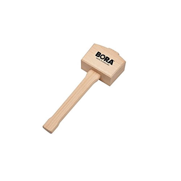 Wooden Mallet 4 ½" Bora 540049, The Well-Balanced Beechwood Woodworking Mallet That's Ideal for Solid, Damage-Free Striking