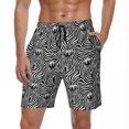 thumbnail image 1 of Summer Gym Shorts Men Zebra Stripe Running Surf Animal Print Custom Board Short Pants Stylish Comfortable Swim Trunks Plus Size, 1 of 5