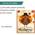 thumbnail image 3 of Happy Thanksgiving Funny Turkey Garden Flag Pumpkin Sunflower Double Sided Flags 28" x 40" Maple Leaves Fall Autumn Harvest Rustic Large Flag Banner Yard Outdoor Decoration Patio, 3 of 5