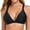 Black, variant on Women’s V Neck Triangle Bikini Top Crisscross Back Swimsuit Tops Padded Push Up Bathing Suit