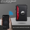 thumbnail image 4 of Cartera Airtag KIKVES para hombre con bloqueo RFID, piel negra, 4 of 8