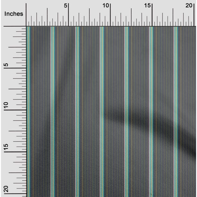 oneOone Georgette Viscose Fabric Vertical Stripe Decor Fabric Printed BTY 42 Inch Wide