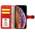thumbnail image 5 of Allytech Case for iPhone XS Max - Premium Luxury Genuine Leather Wallet with Viewing Stand and Card Slots Protective Cover Cases Compatible with iPhone Xs Max (2018) 6.5 inch, Red, 5 of 9