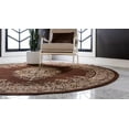 thumbnail image 4 of Rugs.com Amaya Collection Rug – 8 Ft Round Brown Medium Rug Perfect For Kitchens, Dining Rooms, 4 of 9