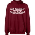 thumbnail image 2 of OXI Hoodie Sweatshirt - If We Get Caught You're Deaf, Basic Casual Hoodie for Men's and Women Fleece Hoodie Long Sleeve - Cardinal Red 2X-Large, 2 of 3