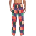 thumbnail image 4 of FORMRS Mens Pajama Pants with Pockets Sleepwear Lounge Bottoms Sizes S-2XL, Red and Purple Plaid Pattern, 4 of 7