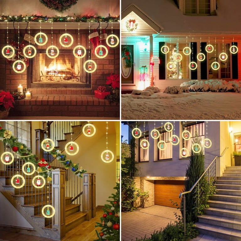 Led Curtain Lights, Christmas Holiday Room Decoration Colorful String  Lights, Usb Plug-in Remote Control Model Christmas Tree String Lights, New  Year Party Scene Arrangement Hanging Decoration String Lights, Warm  White/colorful - Temu