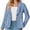12-FP-Royal Blue White Sp, variant on JWD Women's Single-Button Tailored Blazer Jacket – Notch Lapel, Lightweight Suit Coat Pink 8