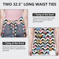 thumbnail image 6 of Pioneer Flower Floral Print Pattern Apron for Women and Men, Cotton Linen Waterproof with Pockets, Adjustable, 33x27 Inch for Kitchen, Gardening, BBQ, Salon, 6 of 6