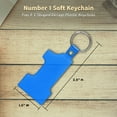 thumbnail image 5 of Number 1 Soft Keychains (Blank - Transparent Blue, • 10 keychains), 5 of 5