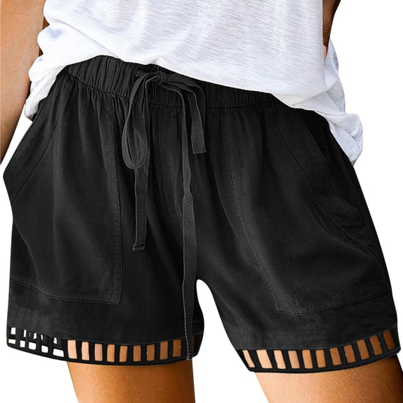 Shorts Womens Clearance Fashion Women's Sports Shorts Summer Casual Loose Print High Waisted Shorts