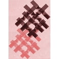 thumbnail image 1 of Ahgly Company Machine Washable Indoor Rectangle Transitional Pink Area Rugs, 3' x 5', 1 of 7