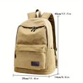 thumbnail image 3 of Large Capacity Canvas Backpack - Perfect for Junior High School Students & Outdoor Travelers!, 3 of 5