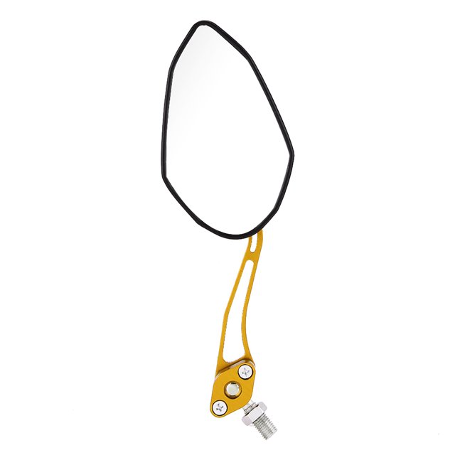 Pair 8mm 10mm Motorcycle Rearview Mirrors Aluminum Alloy Arm, Ultra Clear Vision, Paint Finish Shell, Universal Fit