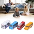 thumbnail image 5 of 4Pcs Die Cast Alloy Bus Model Set Kid Simulated Exquisite Funny Pull Back Car Vehicle Toy Decoration, 5 of 5