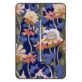 thumbnail image 3 of Stylized Floral Navy Pink Textile Design Waterproof Picnic Blanket with Foldable Zipper, Suitable for Outdoor Use, Suitable for Travel, Camping, Beaches, Parks, Grasslands, Picnic Blanket Accessories, 3 of 8