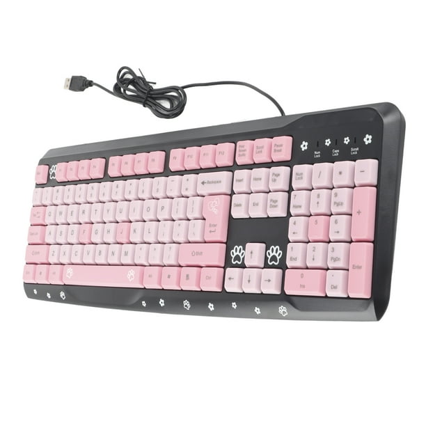 Teclado, teclado Teclado de computadora ultrafino con cable USB Teclado con cable impulsado por el rendimiento