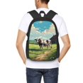 thumbnail image 6 of Daiia Prairie Pasture Cow Backpack for Men and Women -Durable Backpack Large Capacity, Water-Resistant Bag with Adjustable Straps and Laptop Compartment, 6 of 9