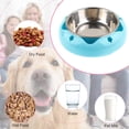 thumbnail image 4 of Cuencos de acero inoxidable para perros, cuencos antideslizantes para comida y agua, para gatos y perros, 2 uds., 4 of 5