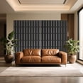 thumbnail image 4 of YUSAZENS Galvanized Steel Outdoor Privacy Screen, Weather Resistant for Patio Backyard Privacy Protection Black, 4 of 7