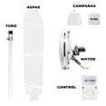 thumbnail image 2 of Ventilador De Techo Industrial Linke Trabajo Pesado 56 127v, 2 of 4