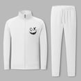 thumbnail image 2 of guisaled Mens Sweatsuits 2pcs Sets Stand Collar Full Zipper Long Sleeve Warm Up Tracksuits Casual Workout Jogging Outfits, 2 of 5