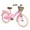 Pink, variant on iRerts 20 Inch Grils Bike with Basket, Kids Bike with Bike Wheel Lights for Ages 7-10 Girls, Grils Bicycle with Kickstand, Leather Saddle, Coaster Brakes, Pink